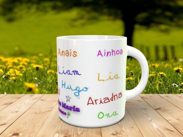 Taza personalizada con foto y nombres - Imagen 4
