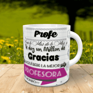 Taza para regalar a la profe mov