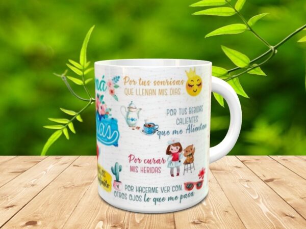 Taza para el día de la madre "Feliz día"2 - Imagen 4