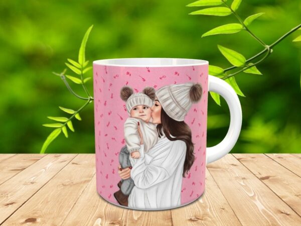 Taza para el día de la madre "El amor diseña" - Imagen 3