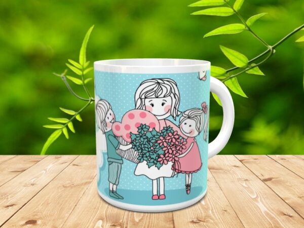 Taza para el día de la madre "Mamá lado" - Imagen 3