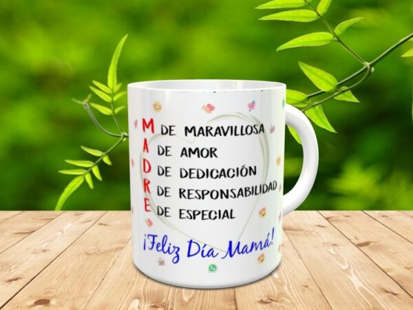 Taza para el día de la madre "Mamá amiga" - Imagen 3