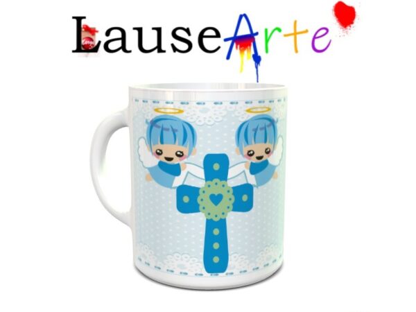 Taza personalizada para bautizo niño 11 - Imagen 2