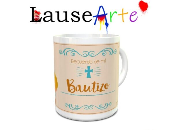 Taza personalizada con foto para bautizo 1 - Imagen 5
