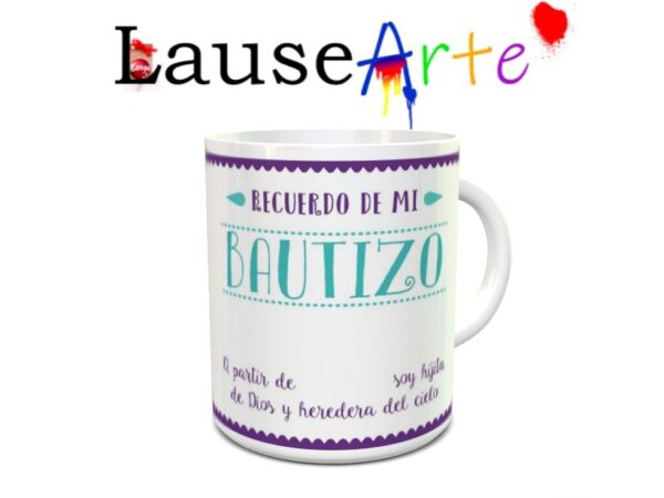 Taza personalizada para bautizo niño/a 21 - Imagen 5