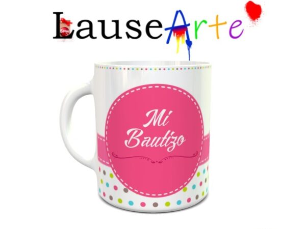 Taza personalizada con foto para bautizo 2 - Imagen 2