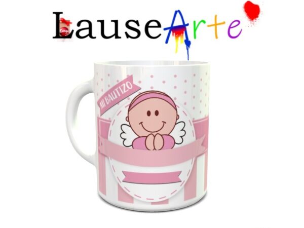 Taza personalizada para bautizo niña 4 - Imagen 2