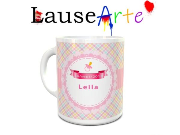 Taza personalizada para bautizo niña 5 - Imagen 2