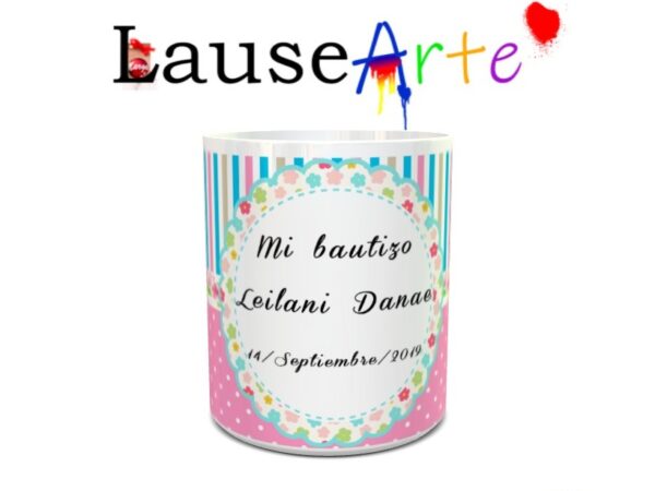 Taza personalizada para bautizo niño/a 7 - Imagen 2