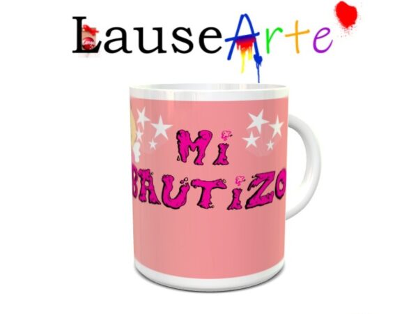 Taza personalizada para bautizo niño/a 8 - Imagen 3